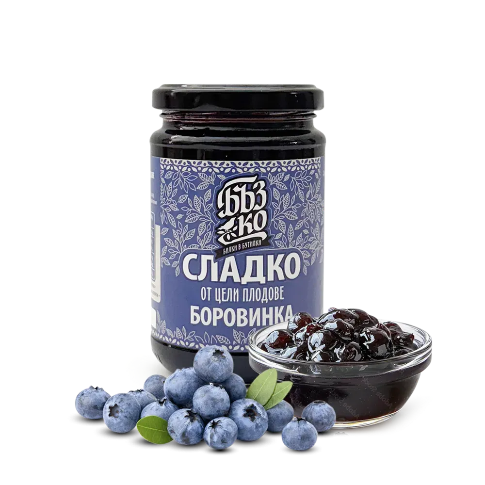 Сладко от цели боровинки, 380 г