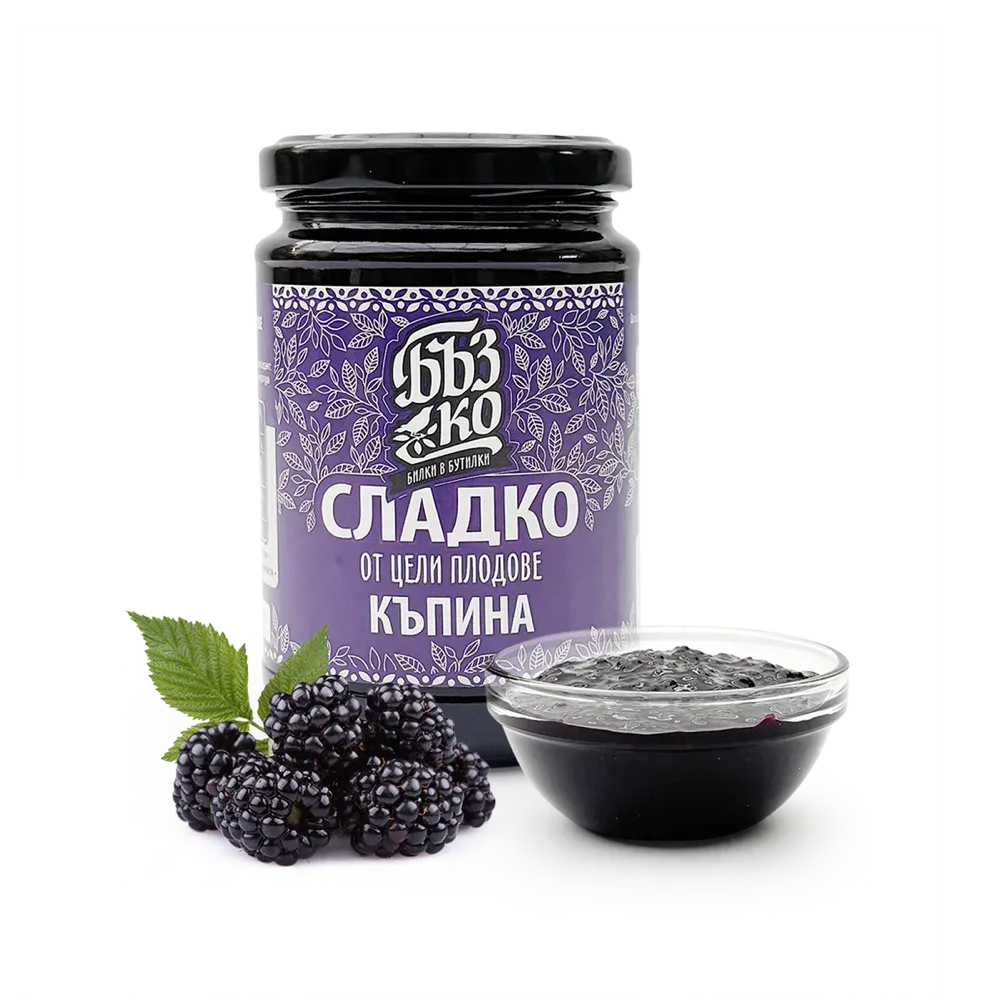 Сладко от цели къпини, 380 г