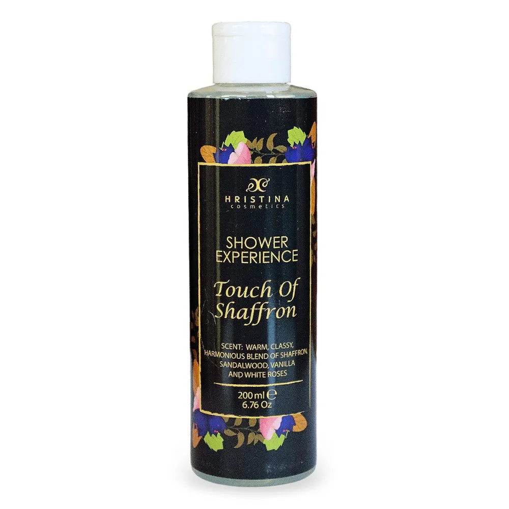 Shower body gel - experience with saffron, 200 ml