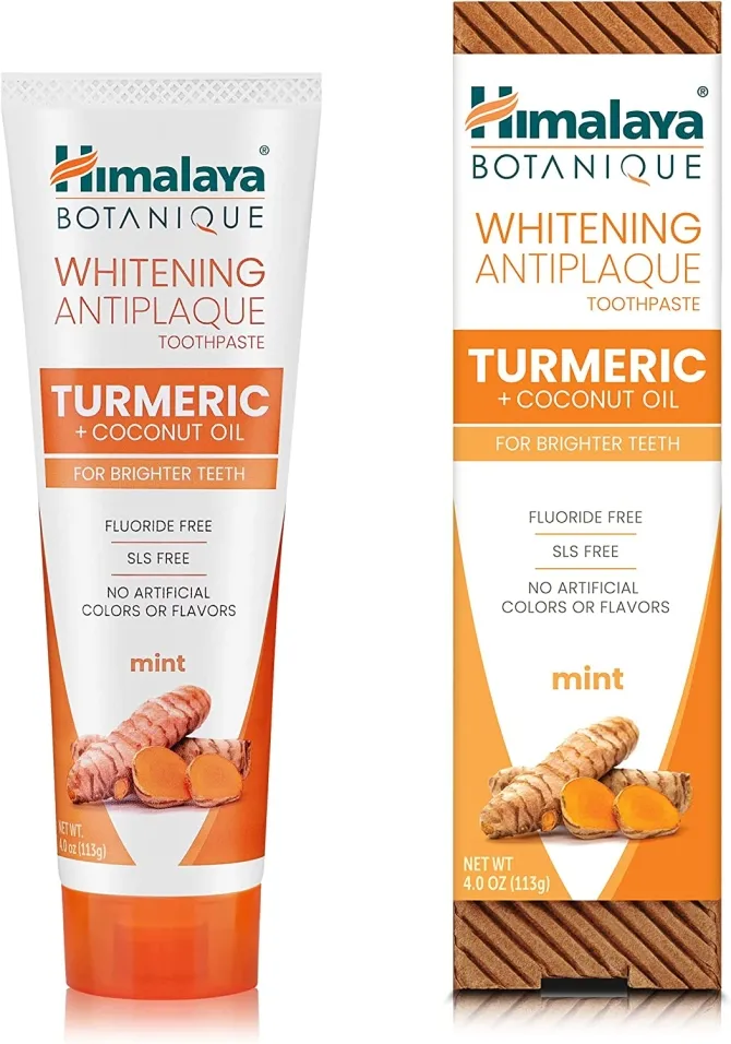 Botanique whitening toothpaste, anti-plaque, with Turmeric and coconut oil, 113 g