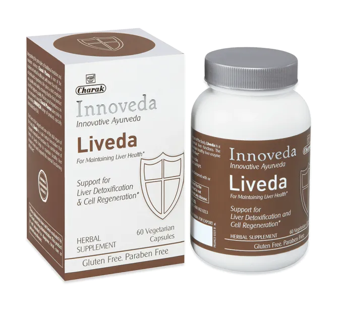 Charak Innoveda series Liveda for normal. function of liver, 60 capsules