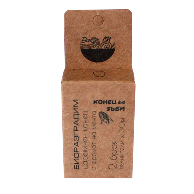 Dental floss, biodegradable, with flavour of mint refills per 30 m, 1 pcs, 2 pcs