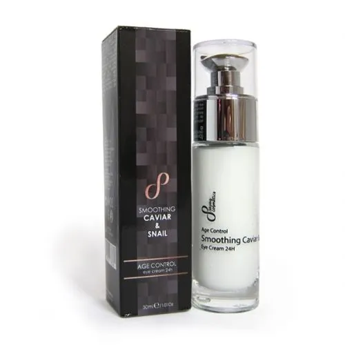 Smoothing eye cream 24 hour with snail and caviar extract, 30 ml