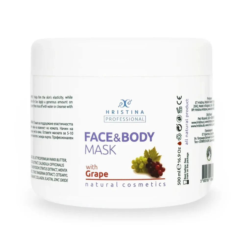 Grape face and body mask, 500 ml
