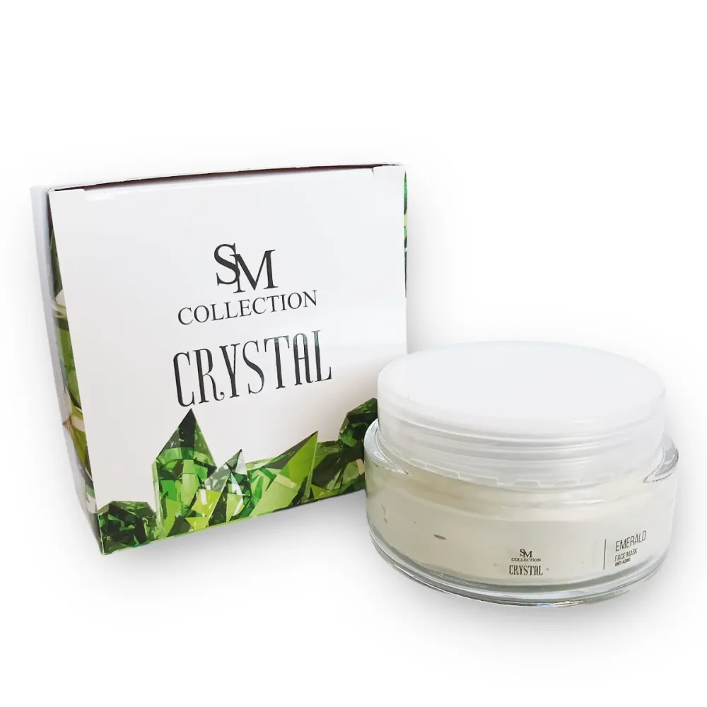 Face mask with powder from emerald, 100 ml