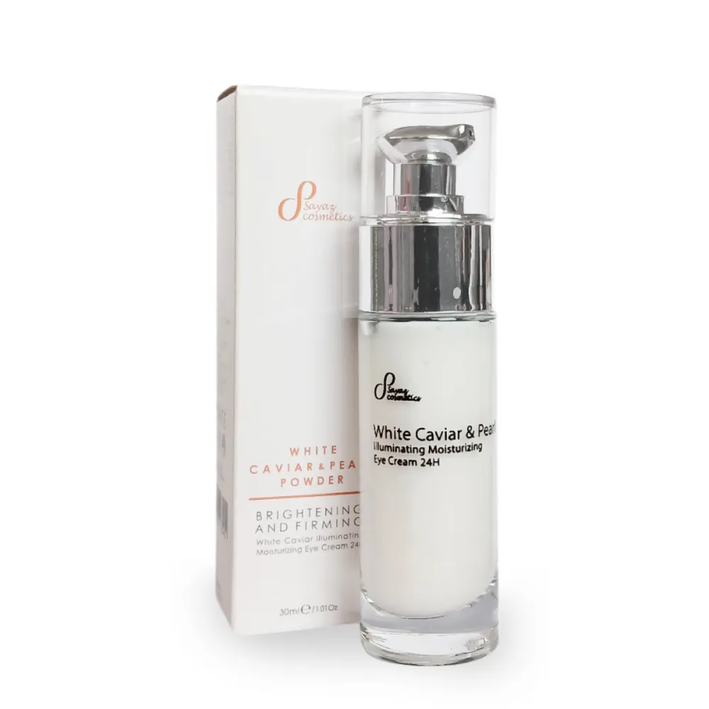 Illuminating, moisturising eye cream 24hour with white caviar extract and pearl powder, 50 ml