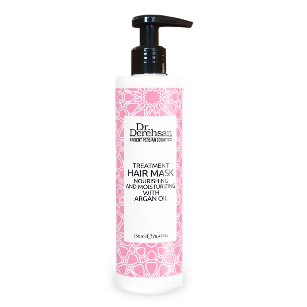 Nourishing and moisturising mask for treated hair with argan oil, 250 ml