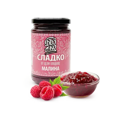 Сладко от цели малини, 380 г