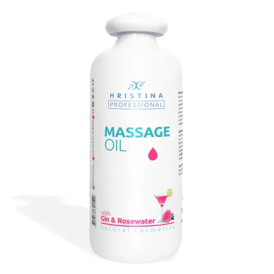 Gin and rose massage oil, 500 ml