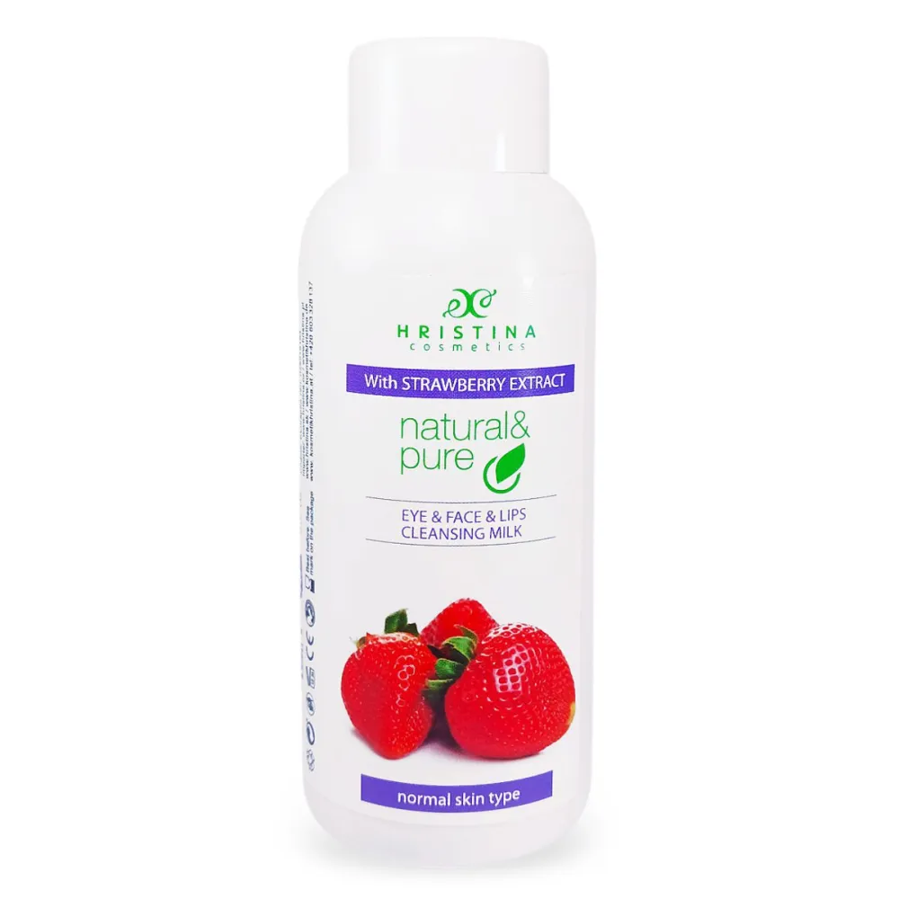 Cleansing milk with strawberry extract, 150 ml