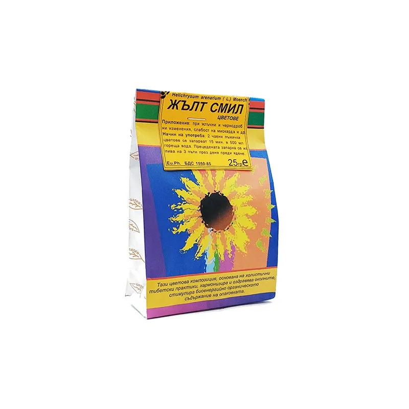 Yellow immortelle (immortelle), dried flower, 25 g